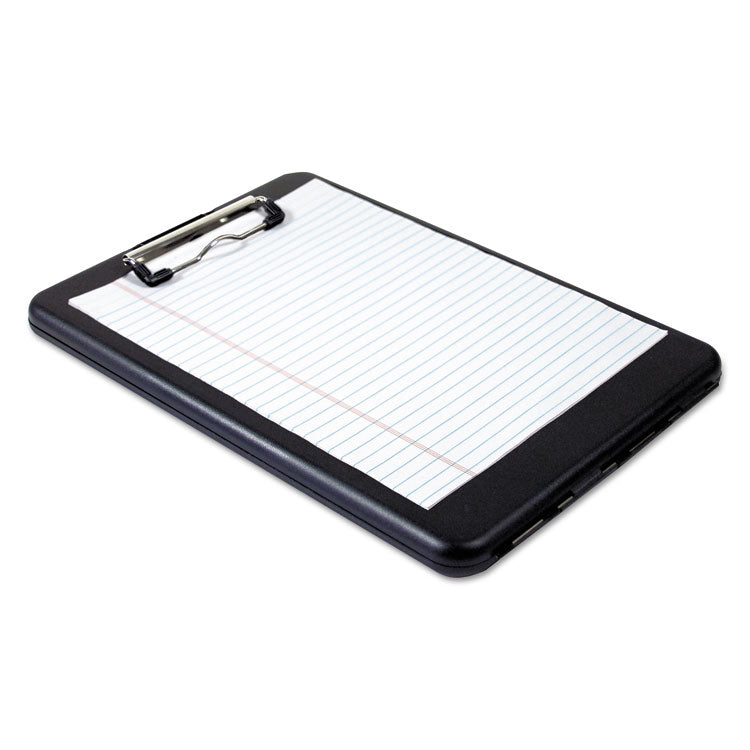 Saunders SlimMate Storage Clipboard, 0.5" Clip Capacity, Holds 8.5 x 11 Sheets, Black (SAU00558) Each