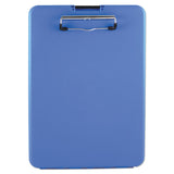 Saunders SlimMate Storage Clipboard, 0.5" Clip Capacity, Holds 8.5 x 11 Sheets, Blue (SAU00559) Each