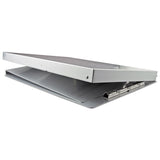 Saunders Snapak Aluminum Side-Open Forms Folder, 0.5" Clip Capacity, Holds 8.5 x 14 Sheets, Silver (SAU10519) Each