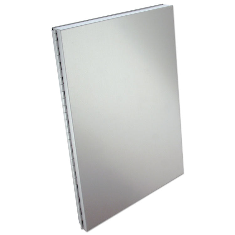 Saunders Snapak Aluminum Side-Open Forms Folder, 0.5" Clip Capacity, Holds 8.5 x 14 Sheets, Silver (SAU10519) Each