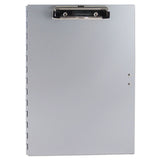 Saunders Tuffwriter Recycled Aluminum Storage Clipboard, 0.5" Clip Capacity, Holds 8.5 x 11 Sheets, Silver (SAU45300) Each