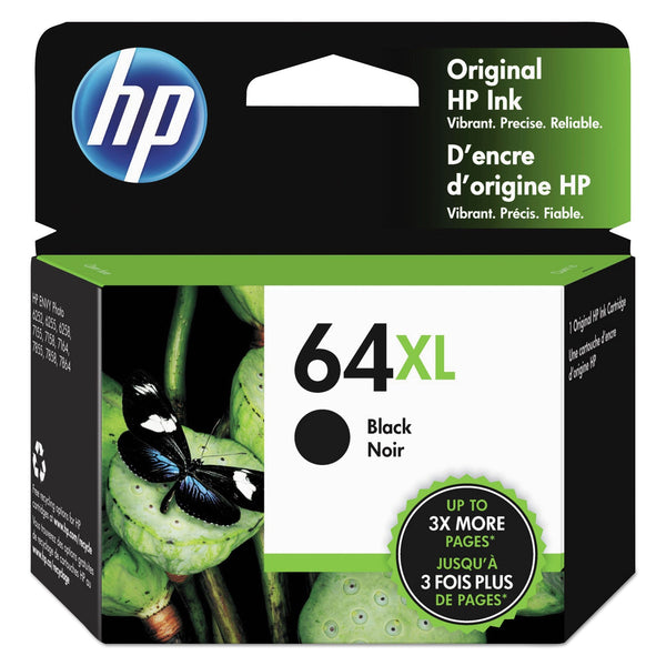 HP HP 64XL, (N9J92AN) High-Yield Black Original Ink Cartridge (HEWN9J92AN)