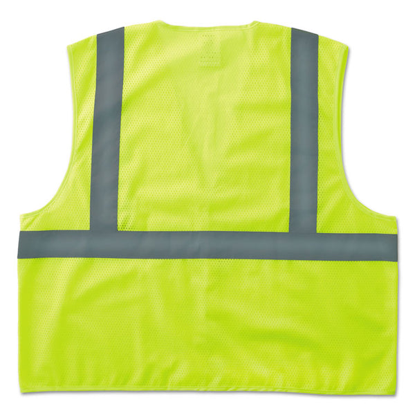 ergodyne® GloWear 8205HL Type R Class 2 Super Econo Mesh Safety Vest, Large to X-Large, Lime (EGO20975) Each