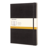 Moleskine Classic Colored Hardcover Notebook, Narrow Rule, Black, 10 x 7.5, 192 Sheets (HBGQP090) Each