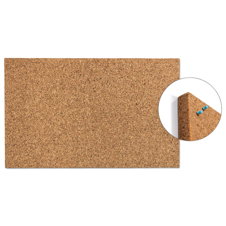 Iceberg iDesign Frameless Cork Bulletin Board, 24 x 38, Tan Surface (ICE35010) Each