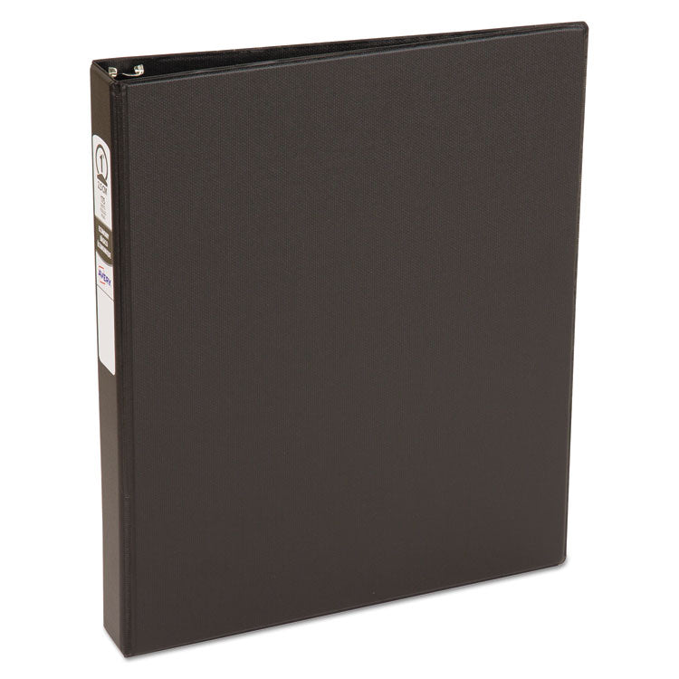 Avery® Economy Non-View Binder with Round Rings, 3 Rings, 1" Capacity, 11 x 8.5, Black, (3301) (AVE03301)