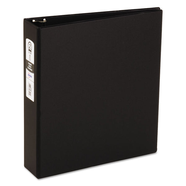 Avery® Economy Non-View Binder with Round Rings, 3 Rings, 2" Capacity, 11 x 8.5, Black, (3501) (AVE03501)