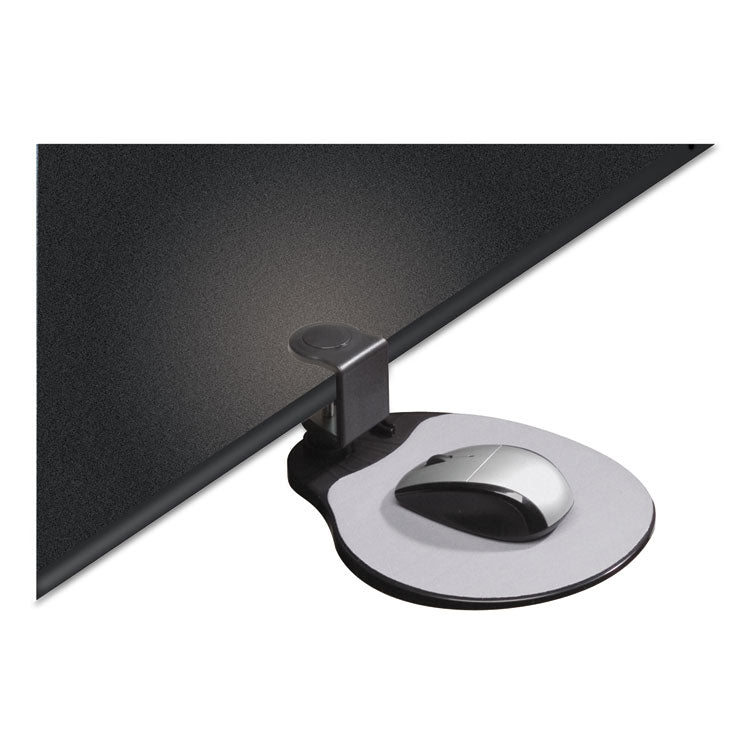 Kelly Computer Supply Clamp On Mouse Platform, 7.75 x 8, Black (KCS10405)