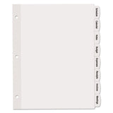 Avery® Big Tab Printable White Label Tab Dividers, 8-Tab, 11 x 8.5, White, 20 Sets (AVE14435)