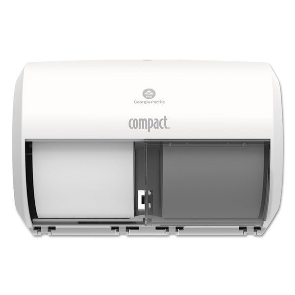 Georgia Pacific® Professional Compact Coreless Side-by-Side 2-Roll Tissue Dispenser, 11.31 x 7.69 x 8, White (GPC56797A) Each