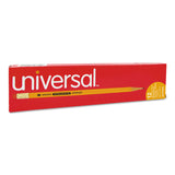 Universal™ Deluxe Blackstonian Pencil, HB (#2), Black Lead, Yellow Barrel, Dozen (UNV55520)