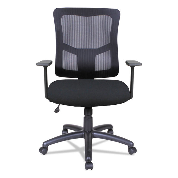 Alera® Alera Elusion II Series Mesh Mid-Back Swivel/Tilt Chair, Supports Up to 275 lb, 18.11" to 21.77" Seat Height, Black (ALEELT4214B)