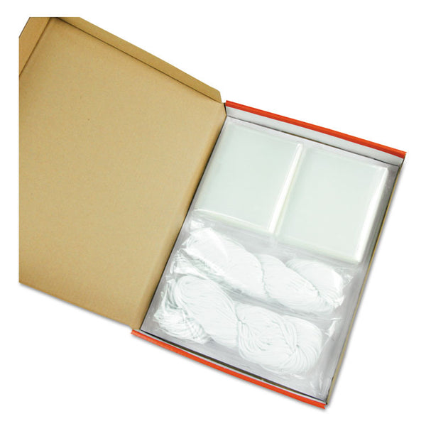 Universal® Clear Badge Holders w/Garment-Safe Clips, 2 1/4 x 3 1/2, White Inserts, 50/Box (UNV56003)