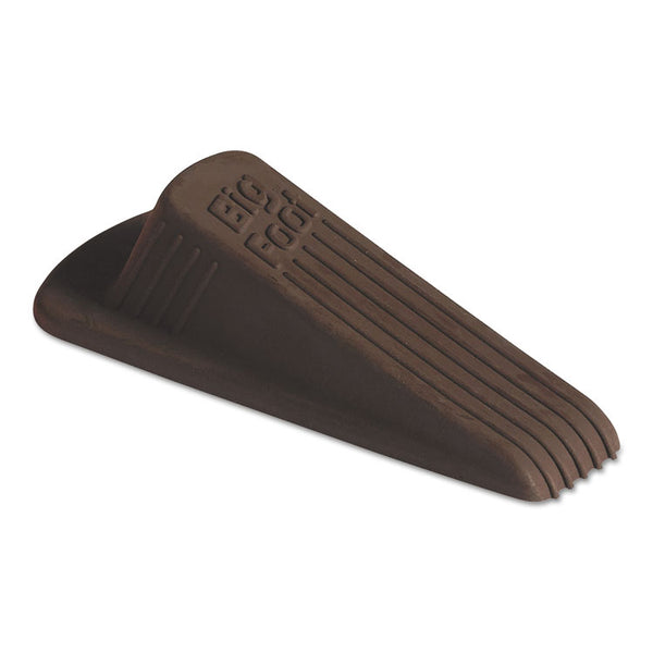 Master Caster® Big Foot Doorstop, No-Slip Rubber, 2.25w x 4.75d x 1.25h, Brown, 12/Box (MAS00985) Pack of 12