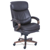 La-Z-Boy® Woodbury Big/Tall Executive Chair, Supports Up to 400 lb, 20.25" to 23.25" Seat Height, Brown Seat/Back, Weathered Sand Base (LZB48961B) Each