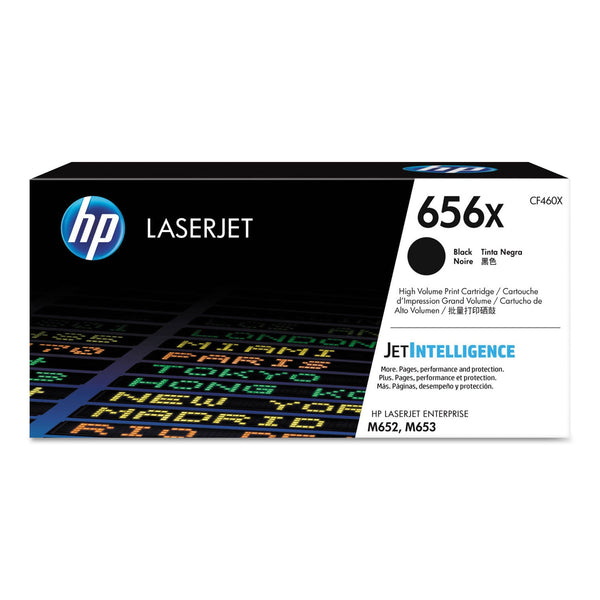 HP HP 656X, (CF460X) High-Yield Black Original LaserJet Toner Cartridge (HEWCF460X)