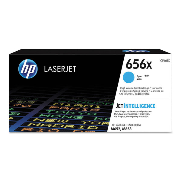 HP HP 656X, (CF461X) High-Yield Cyan Original LaserJet Toner Cartridge (HEWCF461X)