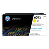HP HP 657X, (CF472X) High-Yield Yellow Original LaserJet Toner Cartridge (HEWCF472X) Each