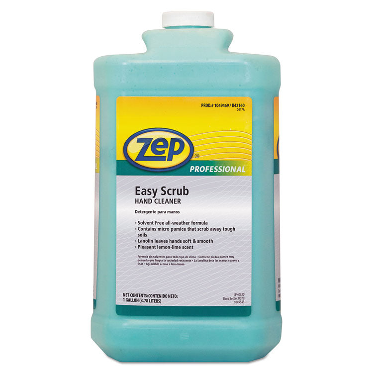 Zep Professional® Industrial Hand Cleaner, Easy Scrub, Lemon, 1 gal Bottle, 4/Carton (ZPP1049469) Case of 4