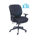 SertaPedic® Cosset Ergonomic Task Chair, Supports Up to 275 lb, 19.5" to 22.5" Seat Height, Black (SRJ48967A) Each