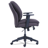 SertaPedic® Cosset Ergonomic Task Chair, Supports Up to 275 lb, 19.5" to 22.5" Seat Height, Gray Seat/Back, Black Base (SRJ48967B) Each