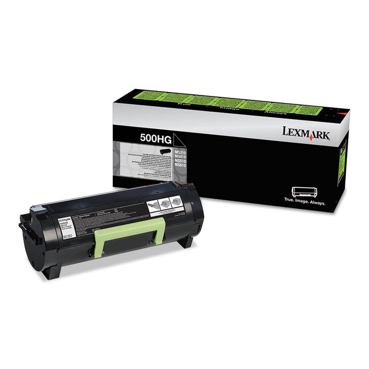 Lexmark™ 50F0H0G Unison High-Yield Toner, 5,000 Page-Yield, Black (LEX50F0H0G)