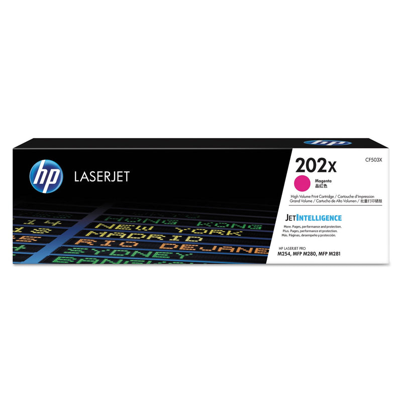 HP HP 202X, (CF503X) High-Yield Magenta Original LaserJet Toner Cartridge (HEWCF503X)