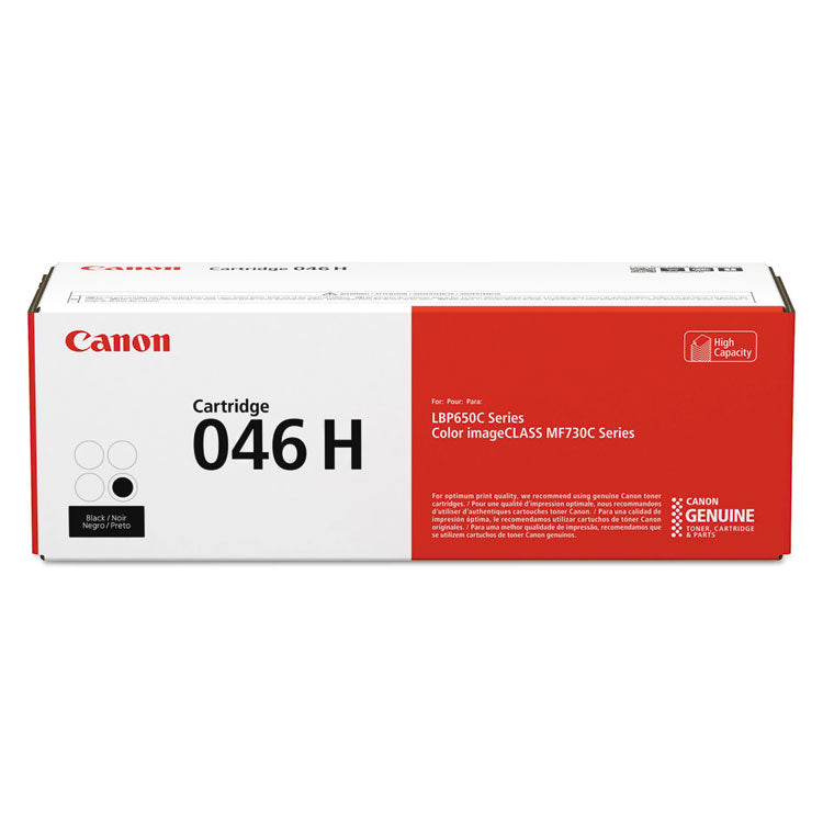 Canon® 1254C001 (046) High-Yield Toner, 6,300 Page-Yield, Black (CNM1254C001) Each