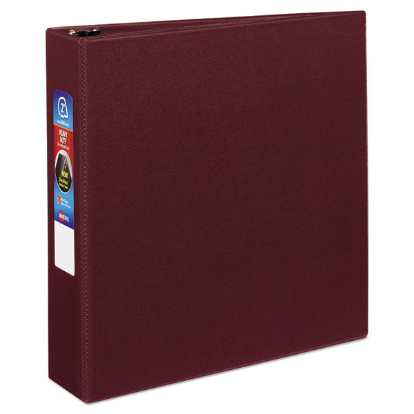 Avery® Heavy-Duty Non-View Binder with DuraHinge and One Touch EZD Rings, 3 Rings, 2" Capacity, 11 x 8.5, Maroon (AVE79362)