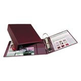 Avery® Heavy-Duty Non-View Binder with DuraHinge and Locking One Touch EZD Rings, 3 Rings, 3" Capacity, 11 x 8.5, Maroon (AVE79363)