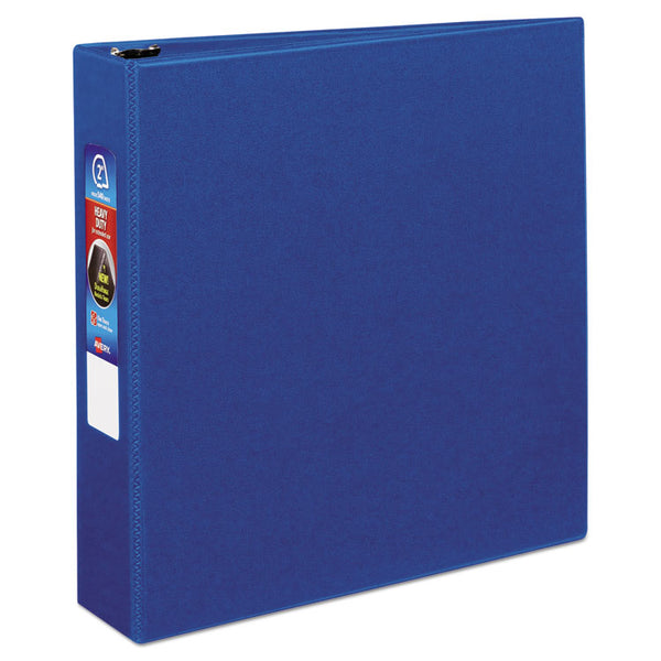 Avery® Heavy-Duty Non-View Binder with DuraHinge and One Touch EZD Rings, 3 Rings, 2" Capacity, 11 x 8.5, Blue (AVE79882)