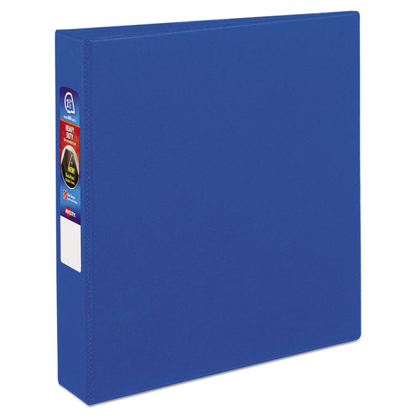 Avery® Heavy-Duty Non-View Binder with DuraHinge and One Touch EZD Rings, 3 Rings, 1.5" Capacity, 11 x 8.5, Blue (AVE79885)