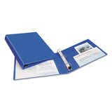 Avery® Heavy-Duty Non-View Binder with DuraHinge and One Touch EZD Rings, 3 Rings, 1" Capacity, 11 x 8.5, Blue (AVE79889)