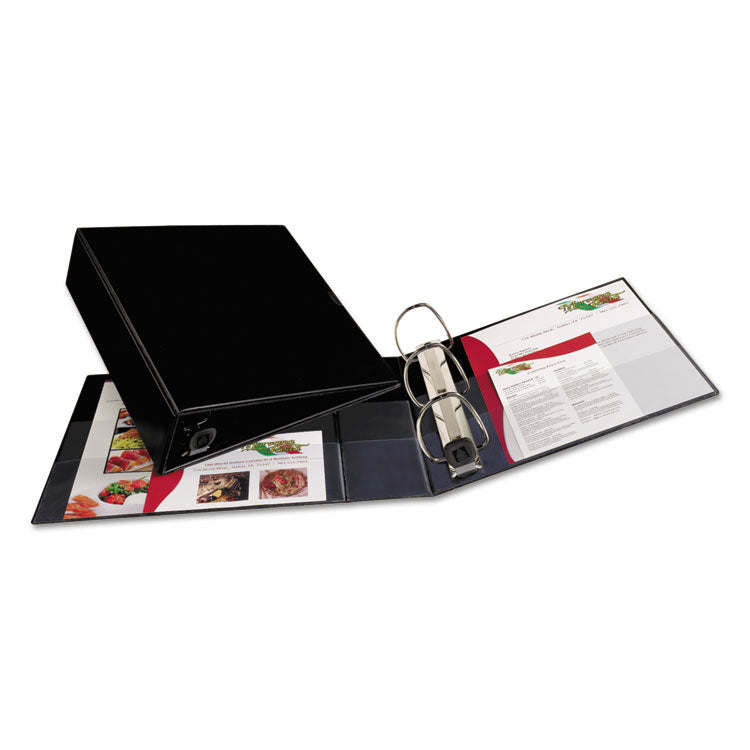 Avery® Heavy-Duty Non-View Binder with DuraHinge and Locking One Touch EZD Rings, 3 Rings, 3" Capacity, 11 x 8.5, Black (AVE79983)