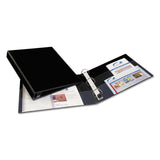 Avery® Heavy-Duty Non-View Binder with DuraHinge and One Touch EZD Rings, 3 Rings, 1" Capacity, 11 x 8.5, Black (AVE79989)