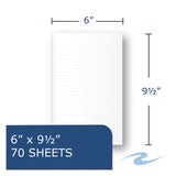 Roaring Spring® Environotes BioBased Notebook, 1-Subject, Medium/College Rule, Randomly Assorted Earthtone Cover Color, (70) 9.5 x 6 Sheets (ROA13360) Each