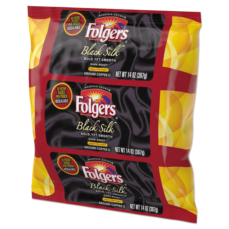 Folgers® Coffee Filter Packs, Black Silk, 1.4 oz Pack, 40Packs/Carton (FOL00016) Case of 4