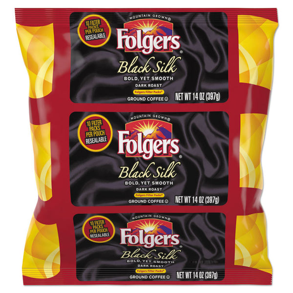 Folgers® Coffee Filter Packs, Black Silk, 1.4 oz Pack, 40Packs/Carton (FOL00016) Case of 4