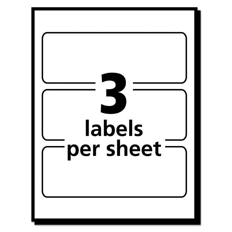 Avery® Removable Multi-Use Labels, Inkjet/Laser Printers, 1.5 x 3, White, 3/Sheet, 50 Sheets/Pack, (5440) (AVE05440) Pack of 150