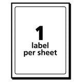 Avery® Removable Multi-Use Labels, Inkjet/Laser Printers, 3 x 5, White, 40/Pack, (5450) (AVE05450) Pack of 40