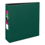 Avery® Durable Non-View Binder with DuraHinge and Slant Rings, 3 Rings, 3" Capacity, 11 x 8.5, Green (AVE27653)