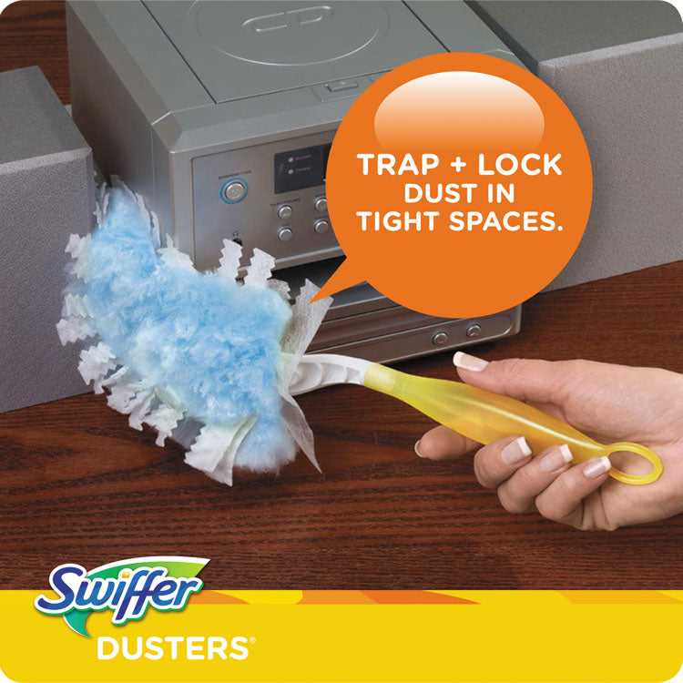 Swiffer® Refill Dusters, Dust Lock Fiber, 2" x 6", Light Blue, 18/Box, 4 Boxes/Carton (PGC99036)