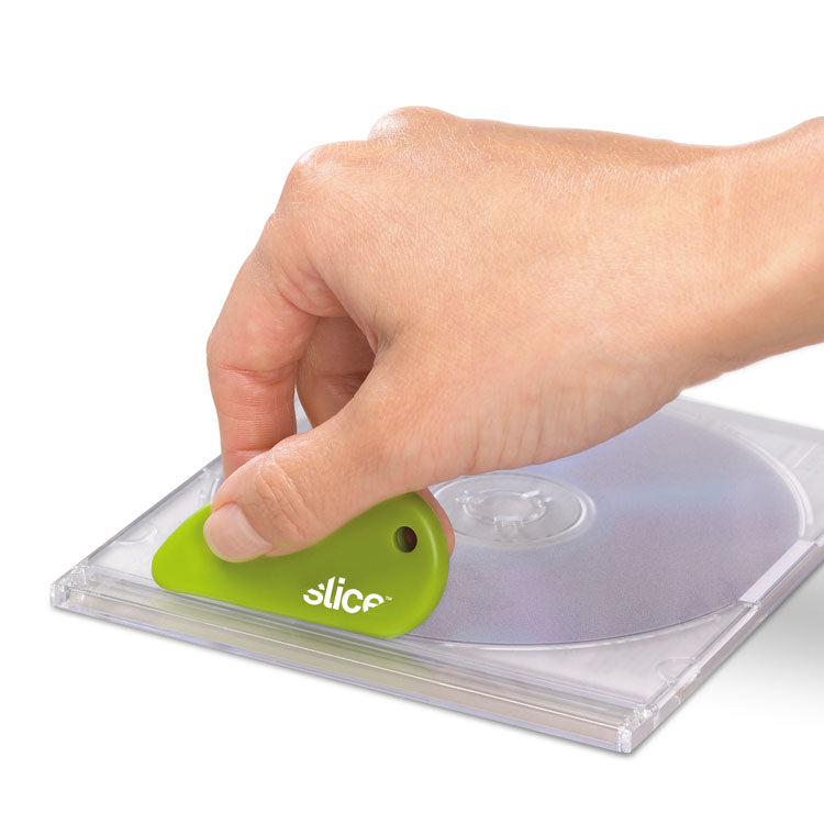 slice® Safety Cutters, Fixed, Non Replaceable Micro Safety Blade, 0.1" Ceramic Blade, 2.4" Plastic Handle, Green (SLI00200) Each