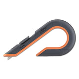 slice® Box Cutters, Double Sided, Replaceable, 1.29" Carbon Steel Blade, 7" Nylon Handle, Gray/Orange (SLI10400) Each