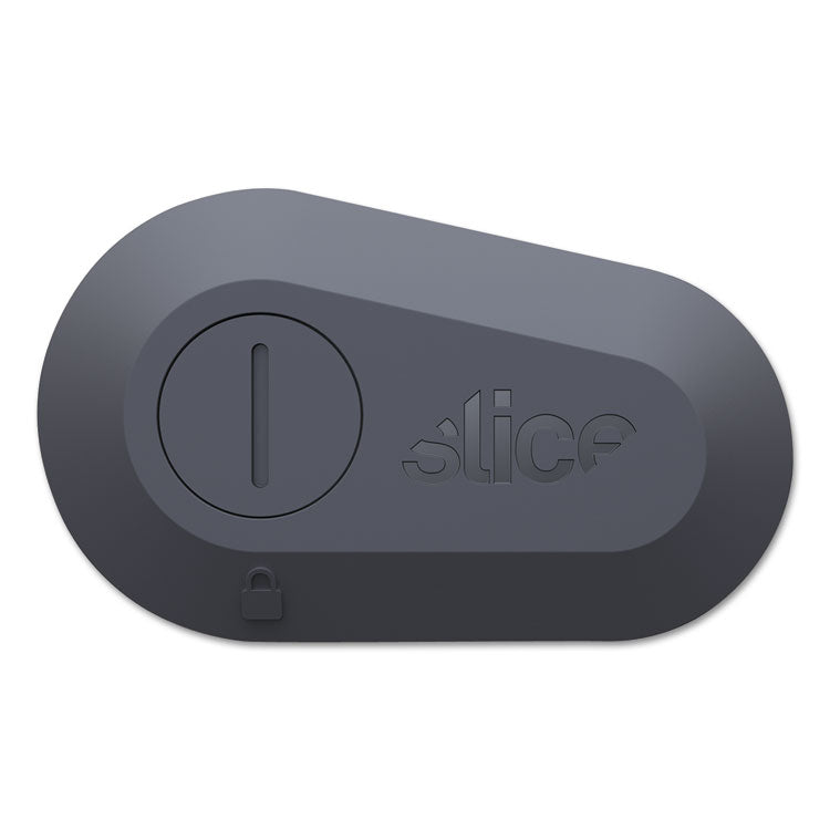 slice® Mini Cutters, Double Sided, Replaceable, 1.29" Stainless Steel Blade, 2.5" Nylon Handle, Gray/Green (SLI10514) Each