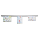 Advantus Grip-A-Strip Display Rails, 1.5" x 96", Satin Aluminum (AVT2015) Each
