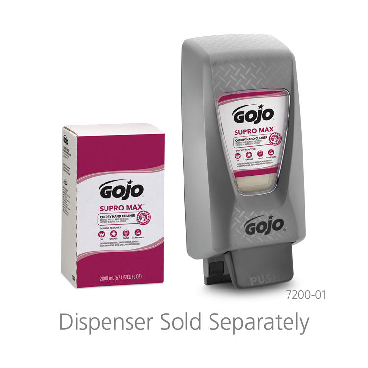 GOJO® SUPRO MAX Cherry Lotion Hand Cleaner, 2,000 mL Refill, 4/Carton (GOJ728204) Case of 4