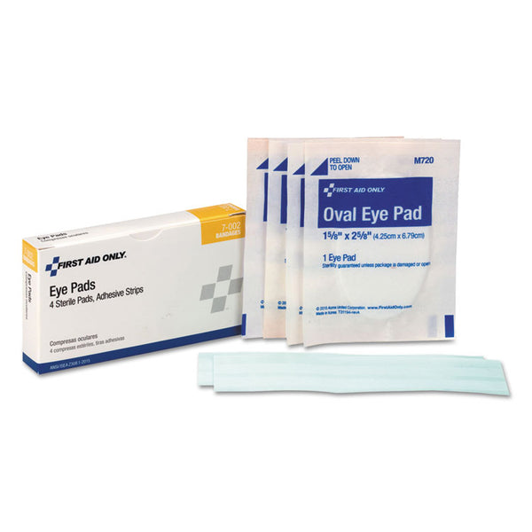 First Aid Only™ ANSI 2015 Compliant First Aid Kit Refill, 8 Pieces, 4/Box (FAO7002) Box of 4