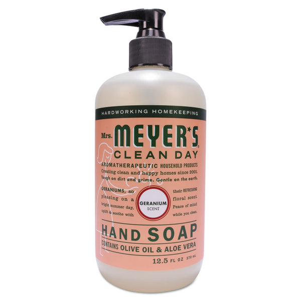 Mrs. Meyer's® Clean Day Liquid Hand Soap, Geranium, 12.5 oz, 6/Carton (SJN651332) Case of 6