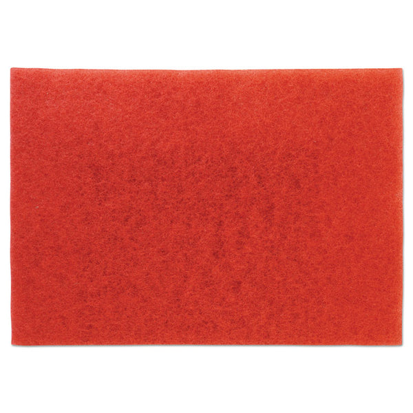 3M™ Low-Speed Buffer Floor Pads 5100, 28 x 14, Red, 10/Carton (MMM59065)